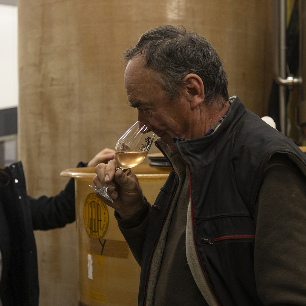 Jean-Pierre en dégustation